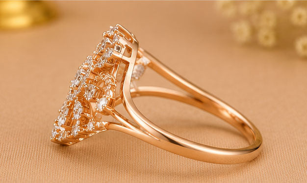 Minimal Diamond Ring in 14Kt Gold | 0.24 Ct