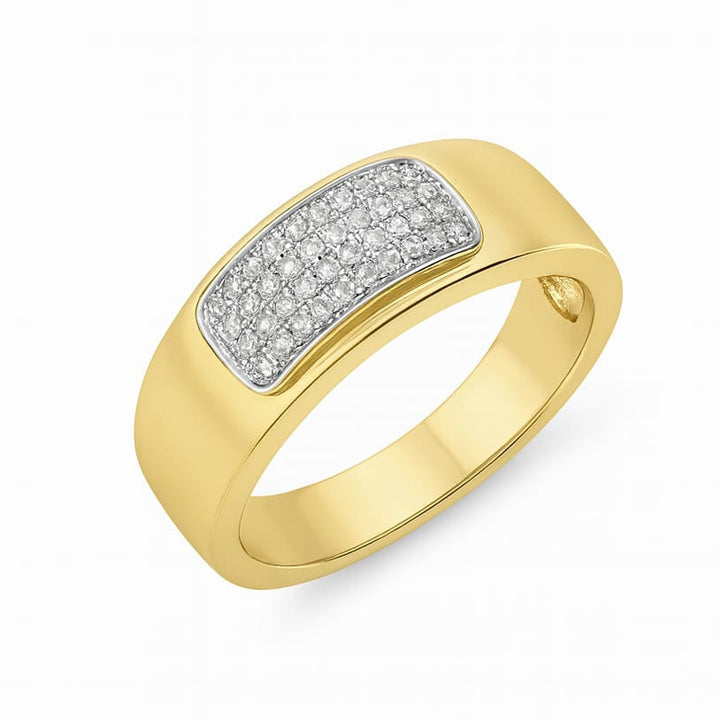 Best Elegant Antique-Finish Gold Diamond Ring for Men in Meerut | Savya Jewels