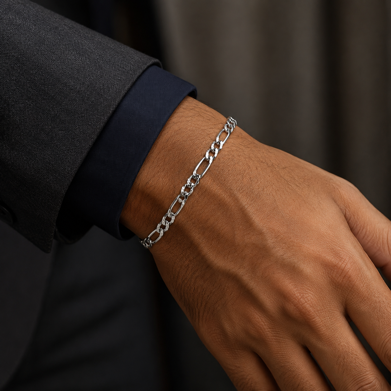 Platinum Men's Chain Bracelet | Pt950 20g | Savya Jewels