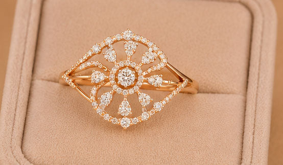 Minimal Diamond Ring in 14Kt Gold | 0.24 Ct