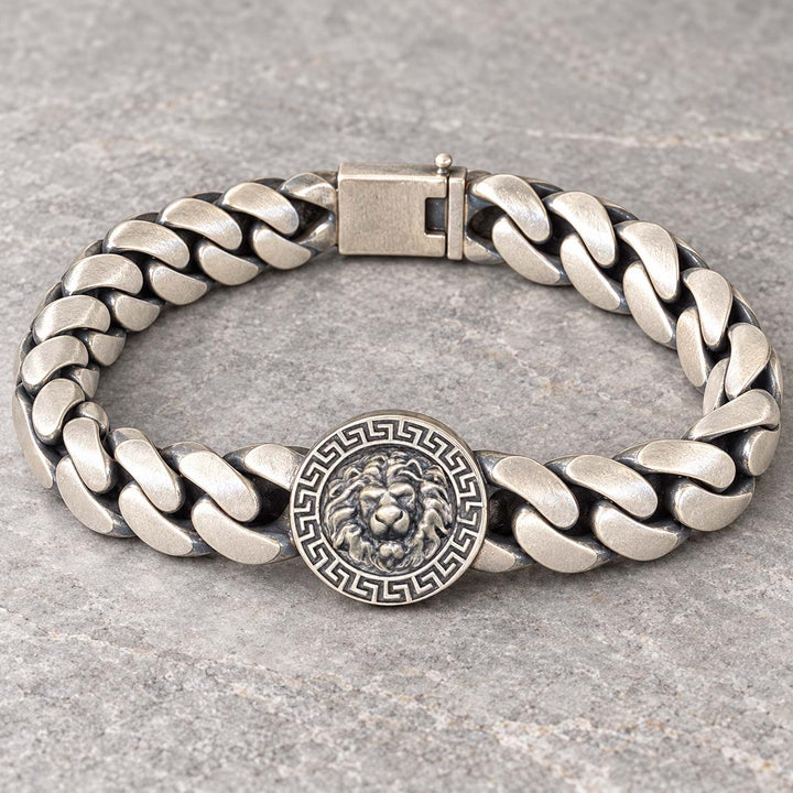 Polished 925 Sterling Silver Men's Bracelet - Savya Jewels