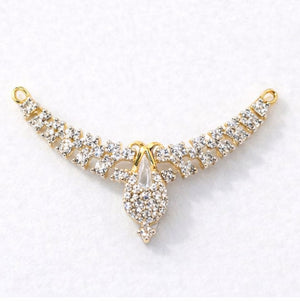 Best Diamond Wing Curve with Drop Double Kunda Pendant in Meerut | Savya Jewels