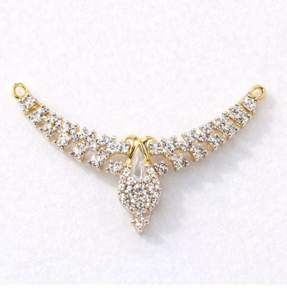 Best Diamond Wing Curve with Drop Double Kunda Pendant in Meerut | Savya Jewels