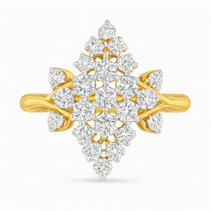 Best Golden Starlight Diamond Ring in Meerut | Savya Jewels