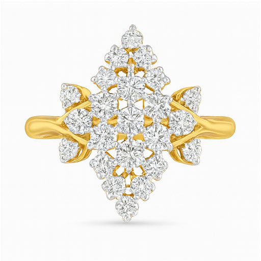Best Golden Starlight Diamond Ring in Meerut | Savya Jewels