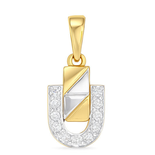 Best Personalised U Diamond Pendant in Meerut | Savya Jewels