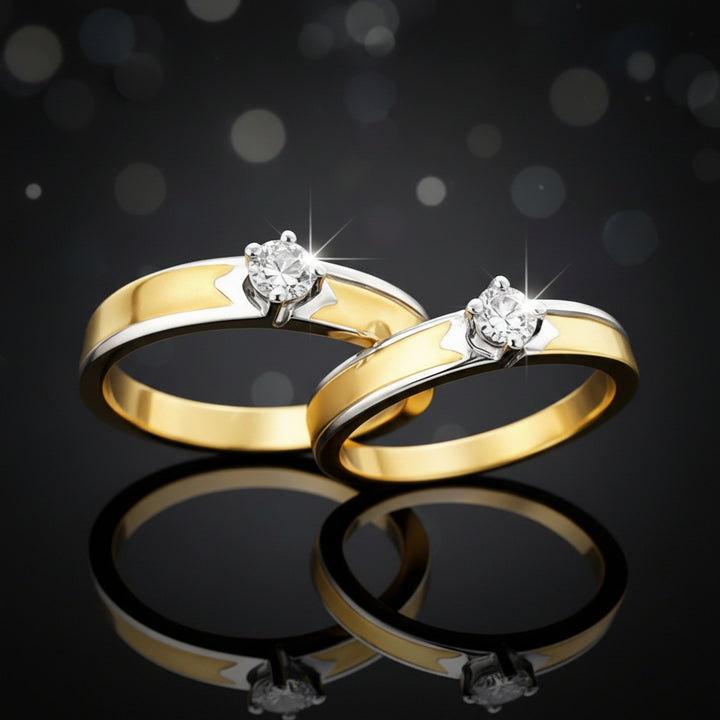 Infinity Flow Diamond Couple Band Set