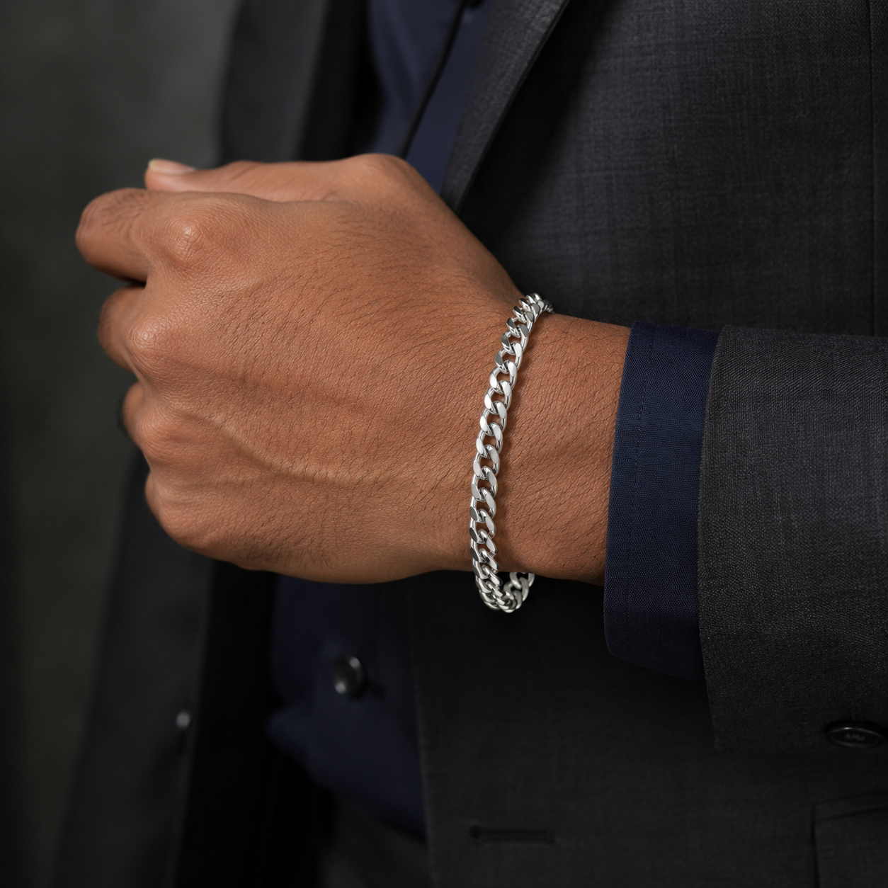 Platinum Men's Chain Bracelet | Pt950 | Savya Jewels