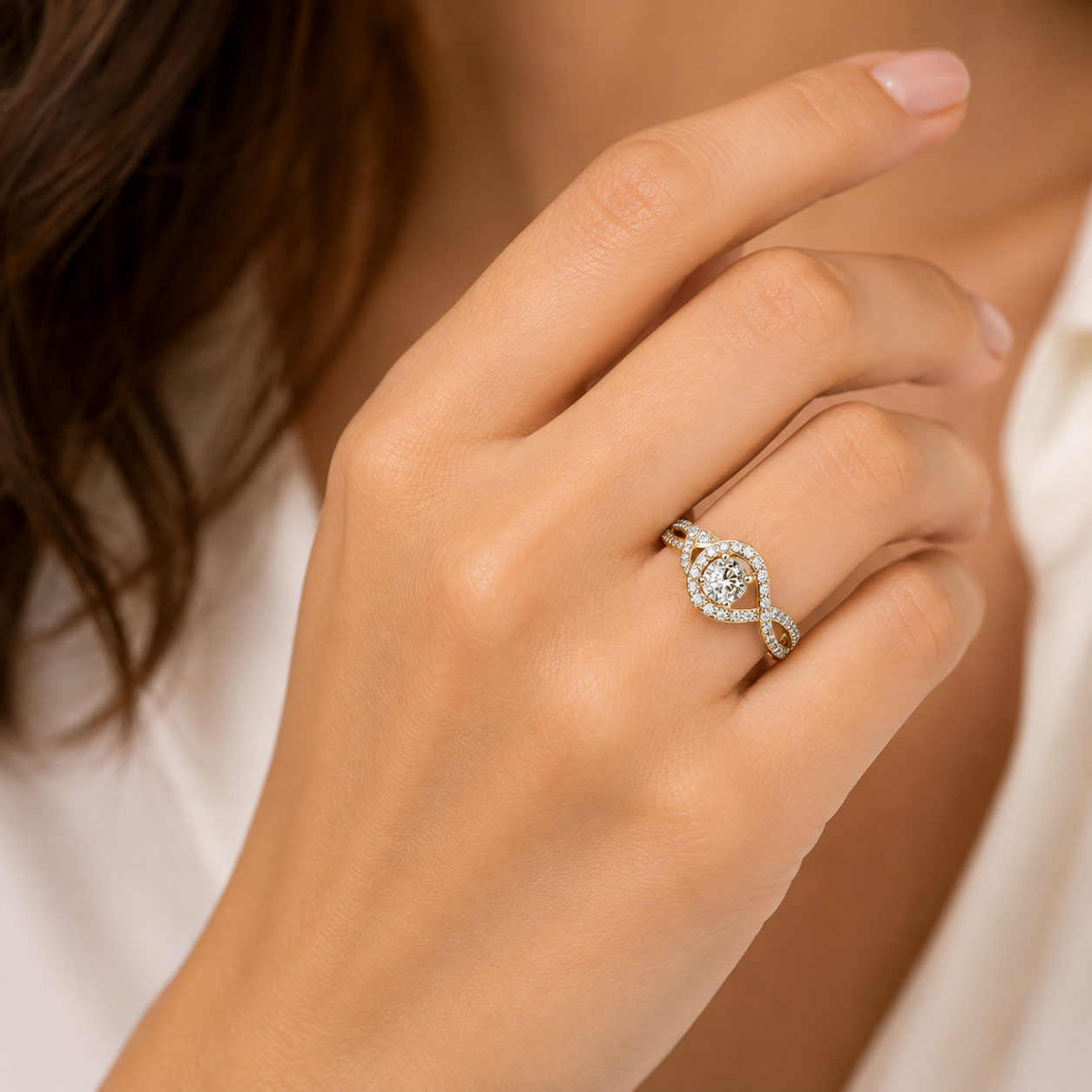 Diamond Solitaire Ring 0.79 Ct | 18Kt Gold | Savya Jewels