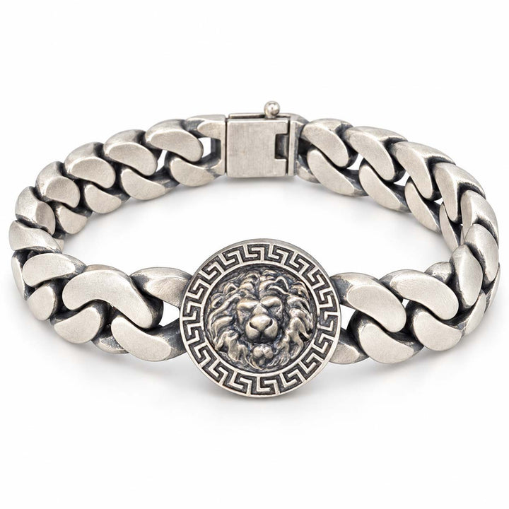 Polished 925 Sterling Silver Men's Bracelet - Savya Jewels