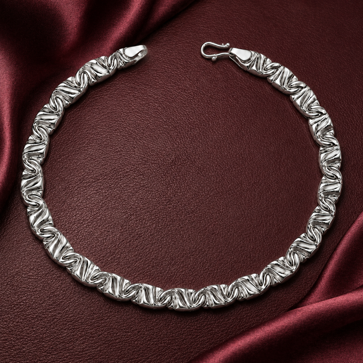 Platinum Men's Chain Bracelet Pt950