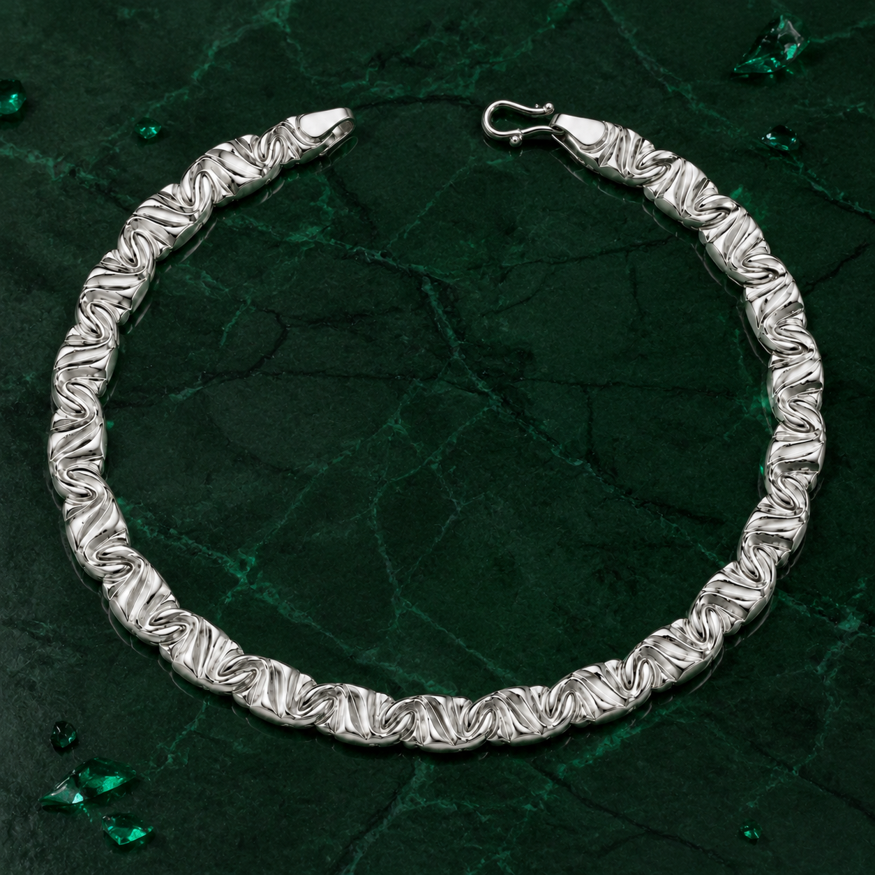 Platinum Men's Chain Bracelet Pt950