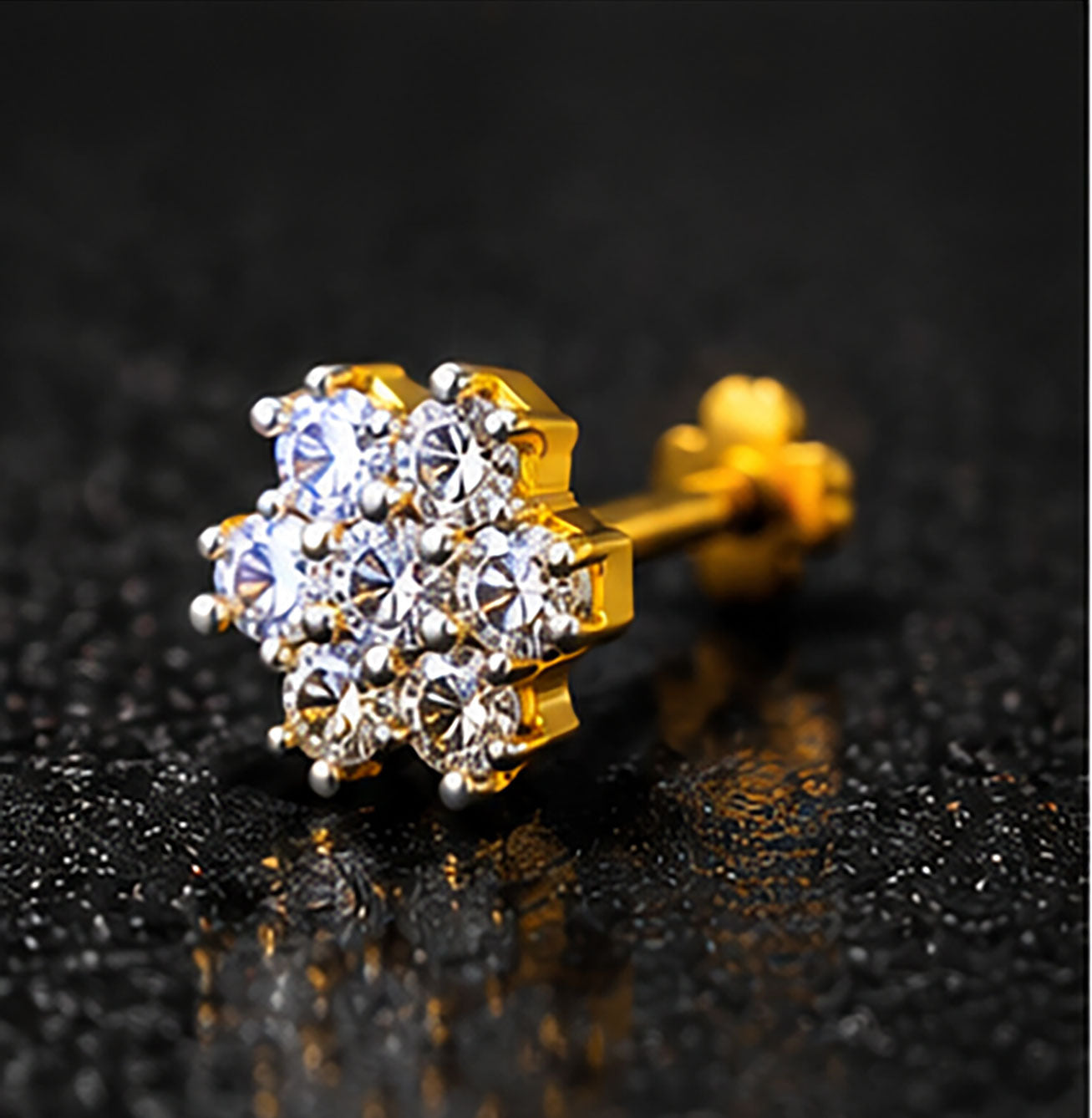 Diamond Nose Pin | Gold & Diamond Nose Pin | Savya Jewels