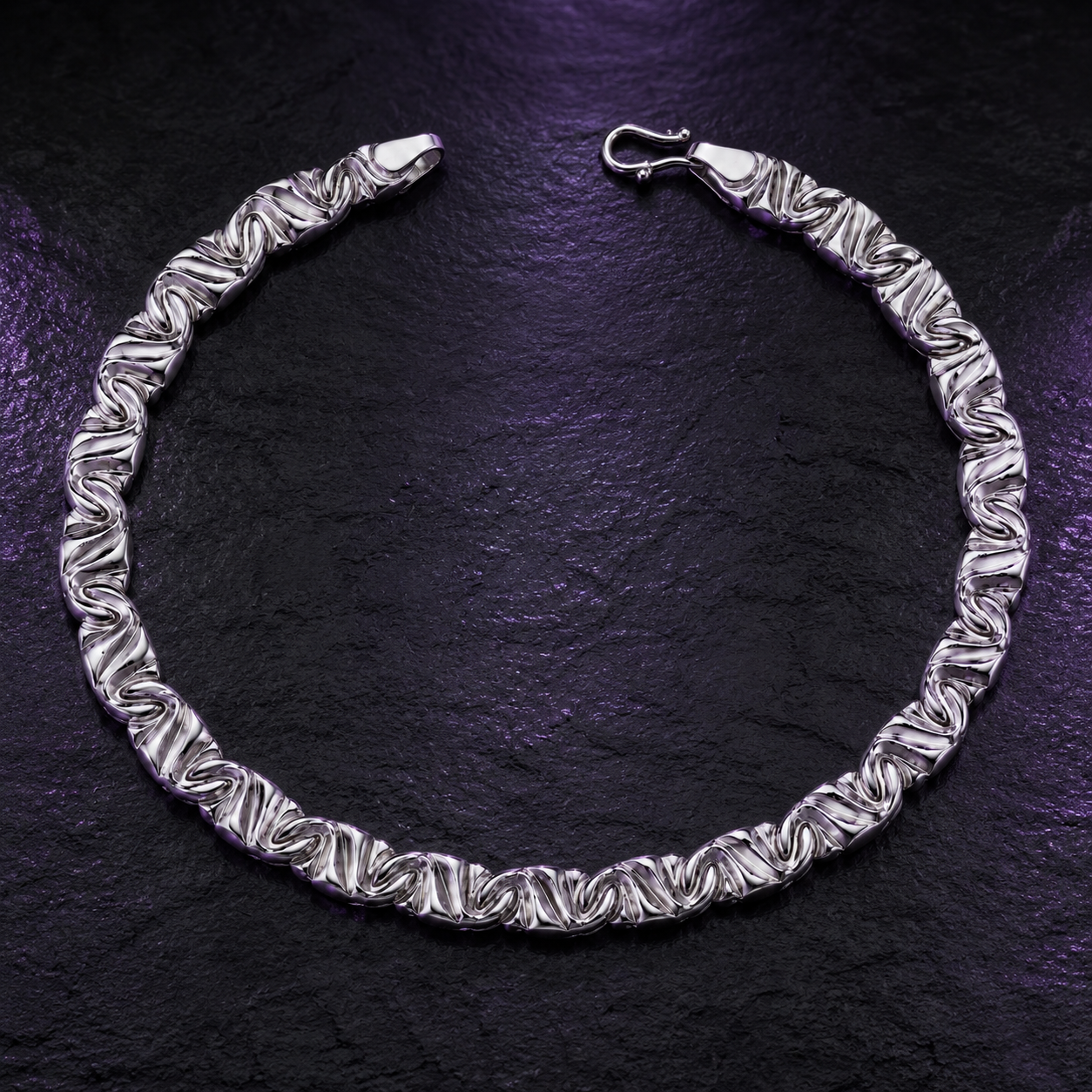 Platinum Men's Chain Bracelet Pt950