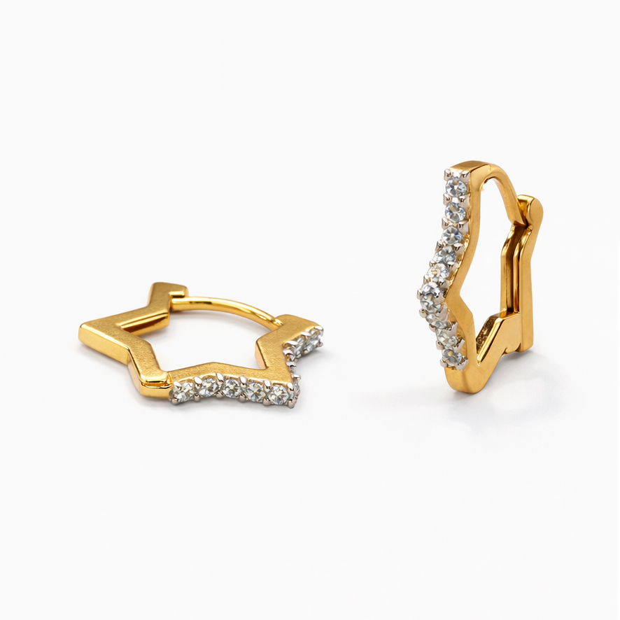 Best Modern Star Shape Diamond Bali in Meerut | Savya Jewels