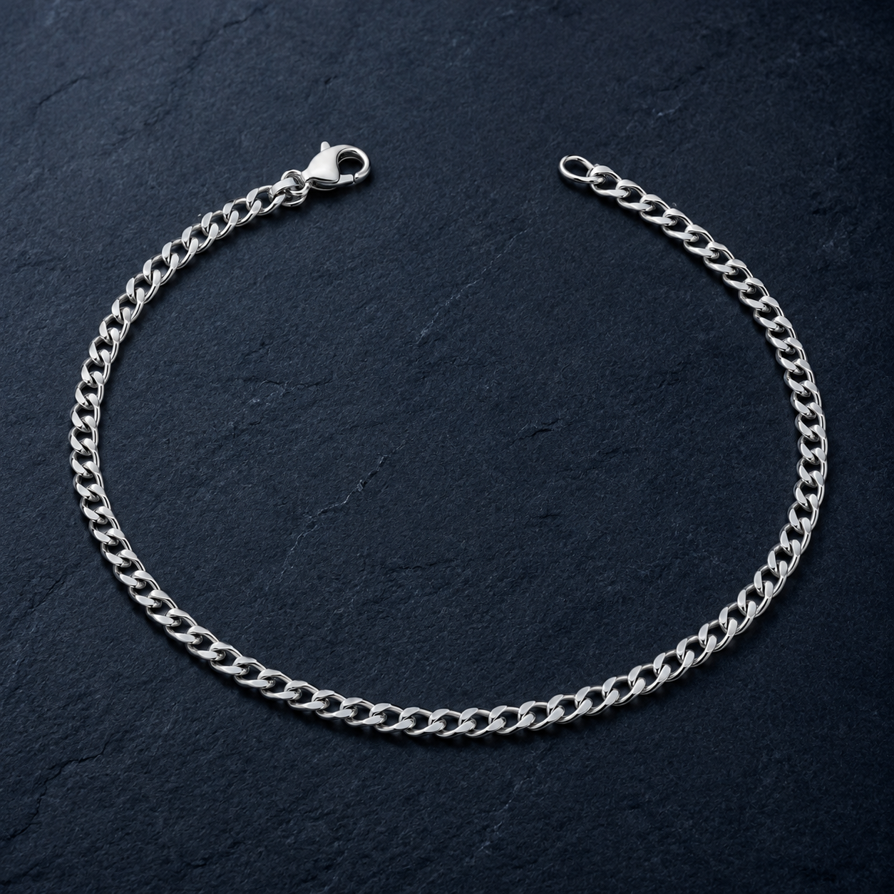 Platinum Men's Chain Bracelet Pt950 | 9.86g