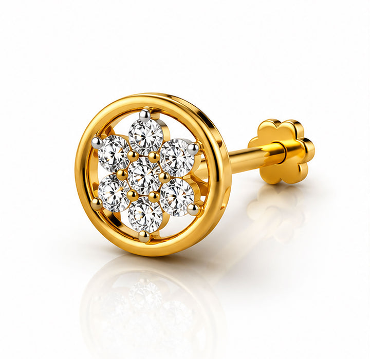 Diamond Nose Pin | Gold & Diamond Nose Pin | Savya Jewels