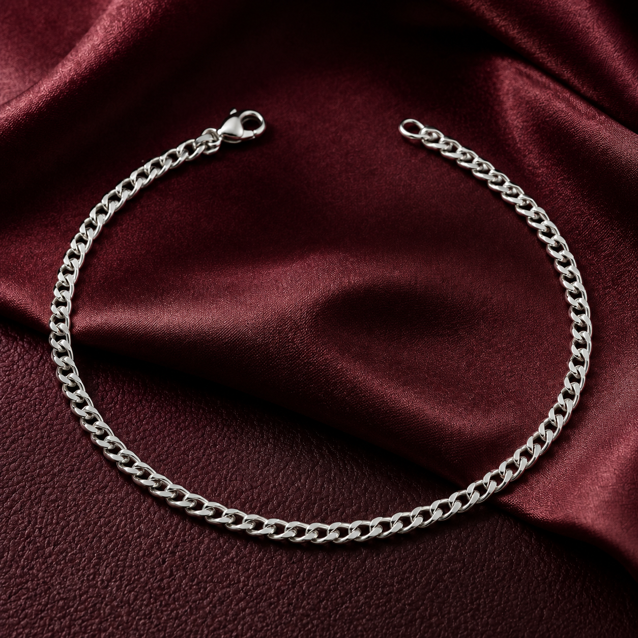Platinum Men's Chain Bracelet Pt950 | 9.86g