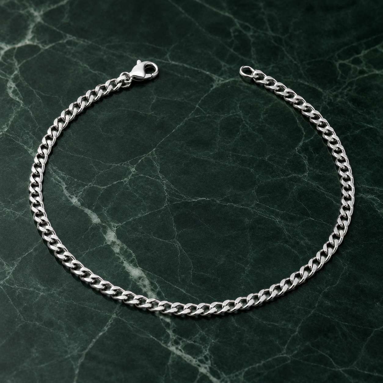 Platinum Men's Chain Bracelet Pt950 | 9.86g