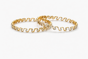 Best Brilliant Twist Diamond Bangles for Special Occasions in Meerut | Savya Jewels