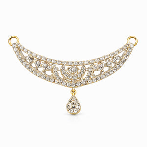 Best Celeste Curved Diamond Jali Double Kunda Pendant in Meerut | Savya Jewels