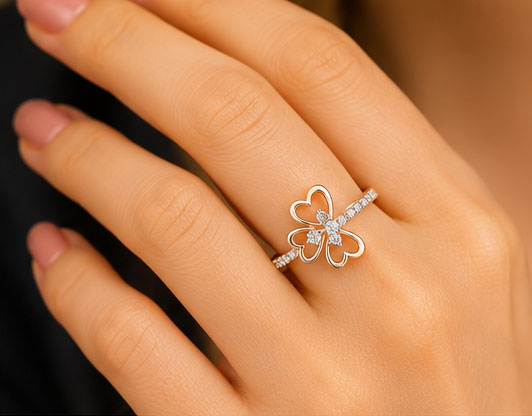 Diamond Dailywear Ring in 14Kt Gold | 0.18 Ct