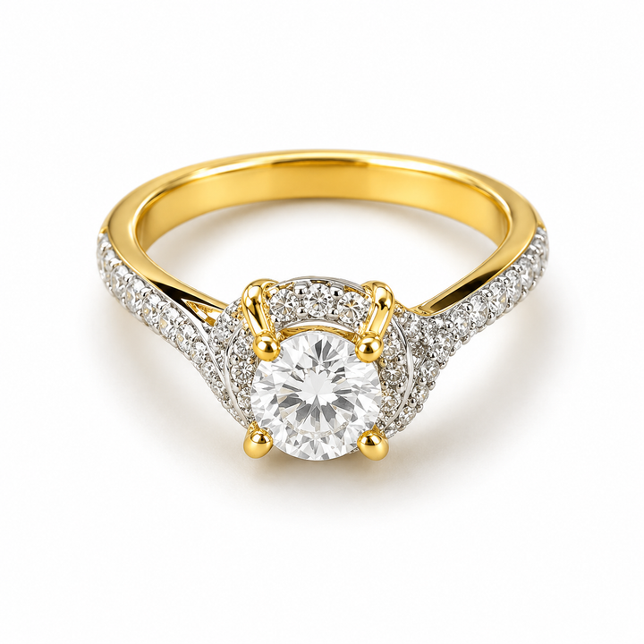 Diamond Solitaire Ring 0.86 Ct | 18Kt Gold