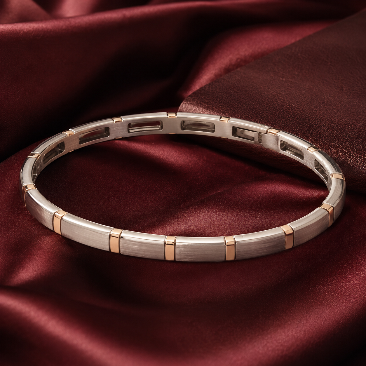 Platinum & Gold Men's Chain Bracelet | Pt950 & 18Kt | Savya Jewels
