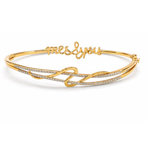 Me & You Diamond Love Knot Bracelet