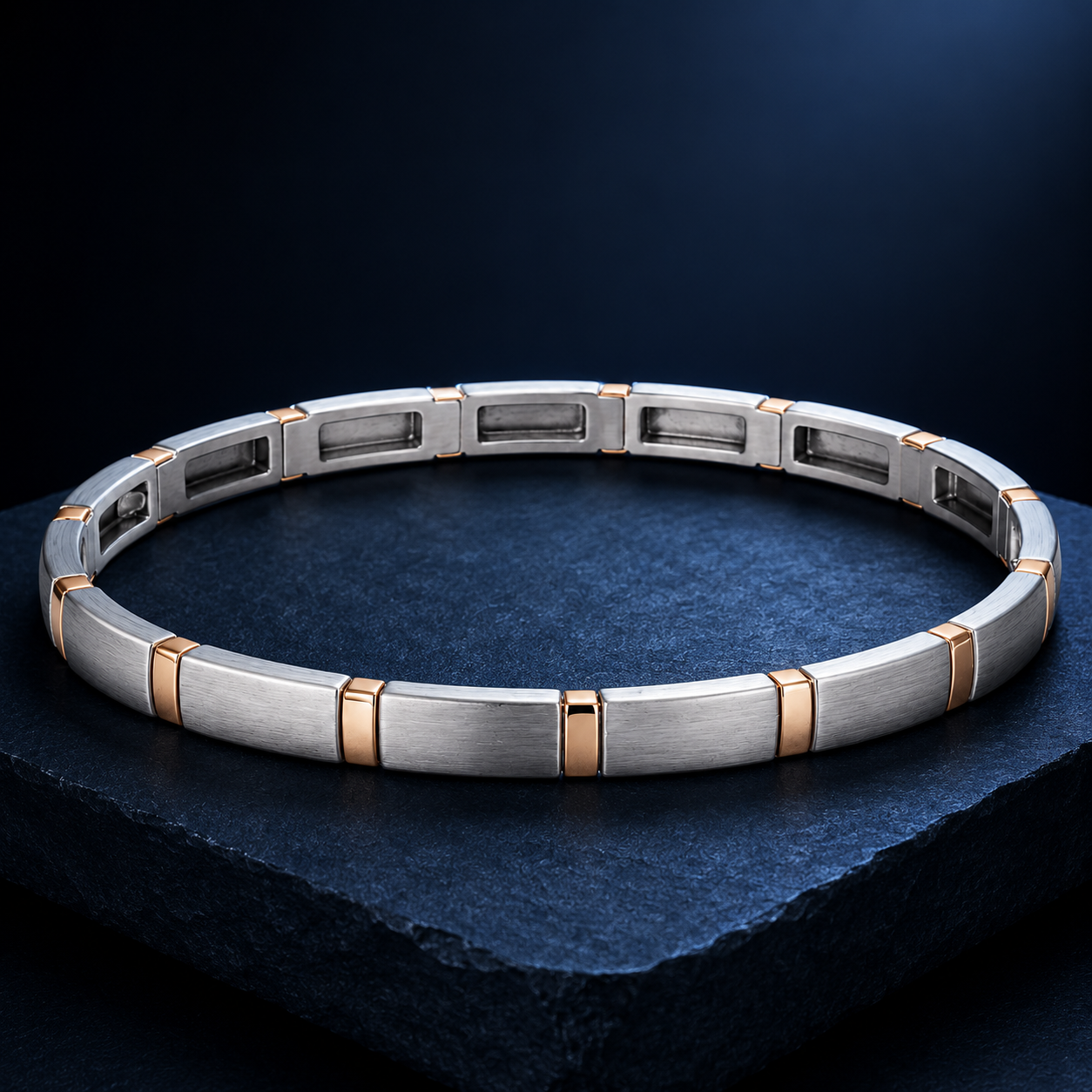 Platinum & Gold Men's Chain Bracelet | Pt950 & 18Kt | Savya Jewels