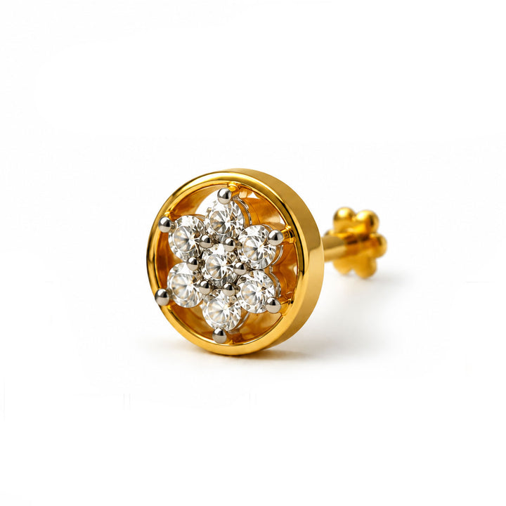 Diamond Nose Pin | Gold & Diamond Nose Pin | Savya Jewels