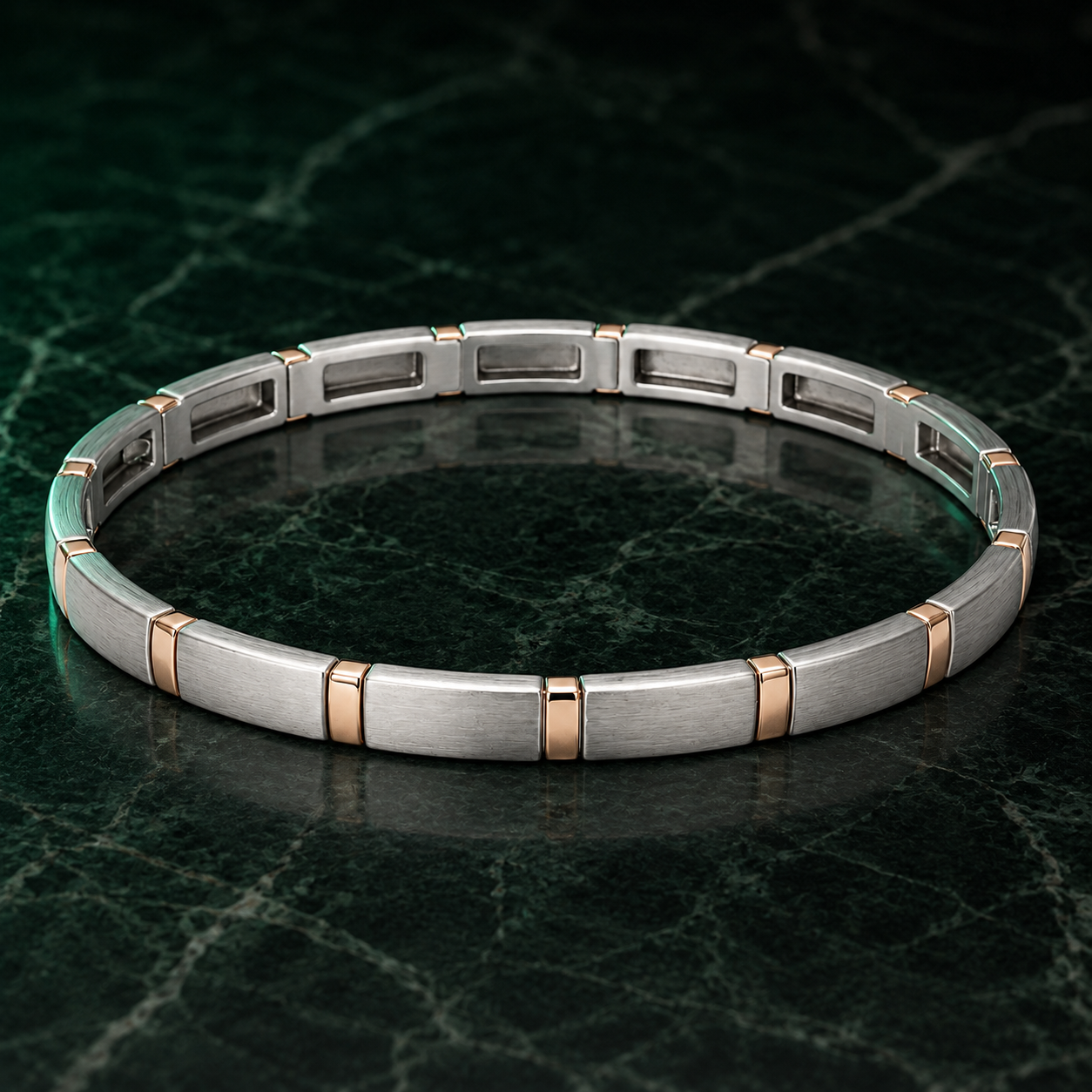 Platinum & Gold Men's Chain Bracelet | Pt950 & 18Kt | Savya Jewels