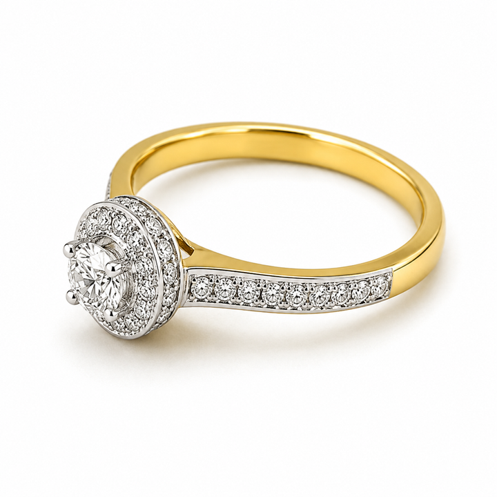 Diamond Solitaire Ring 0.84 Ct | 18Kt Gold