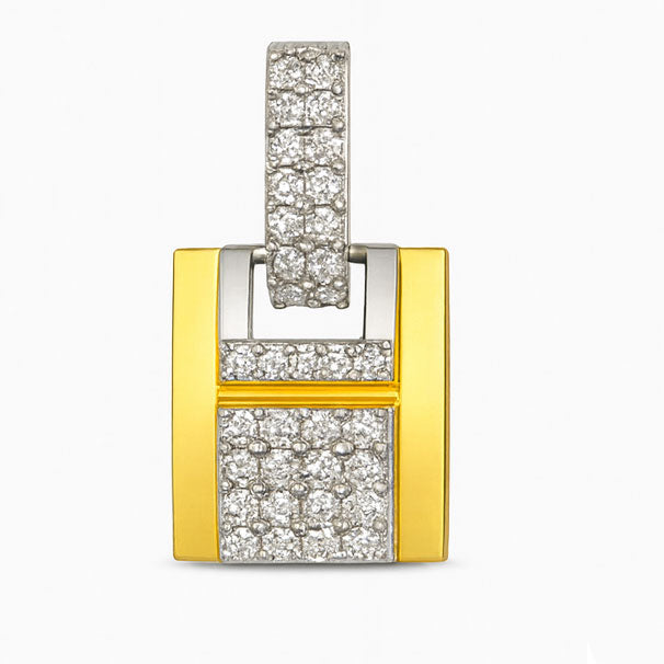 Best Luxury Diamond Pave Gold Pendant in Meerut | Savya Jewels