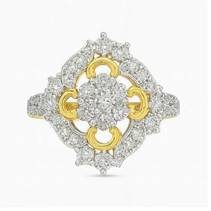 Timeless Charisma Heritage Diamond Ring | Savya Jewels | 18Kt 18-kt-gold