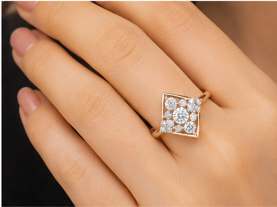 Diamond Dailywear Ring in 14Kt Gold | 0.18 Ct