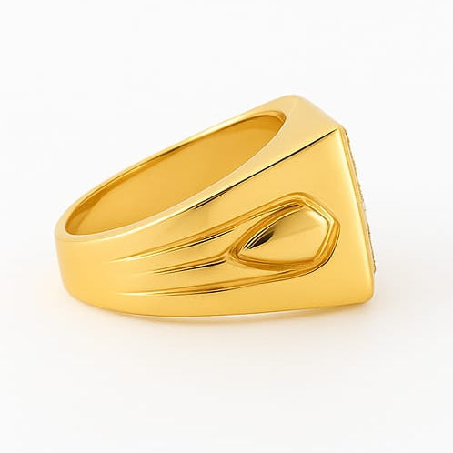 Men’s Regal Square Diamond Filigree Ring