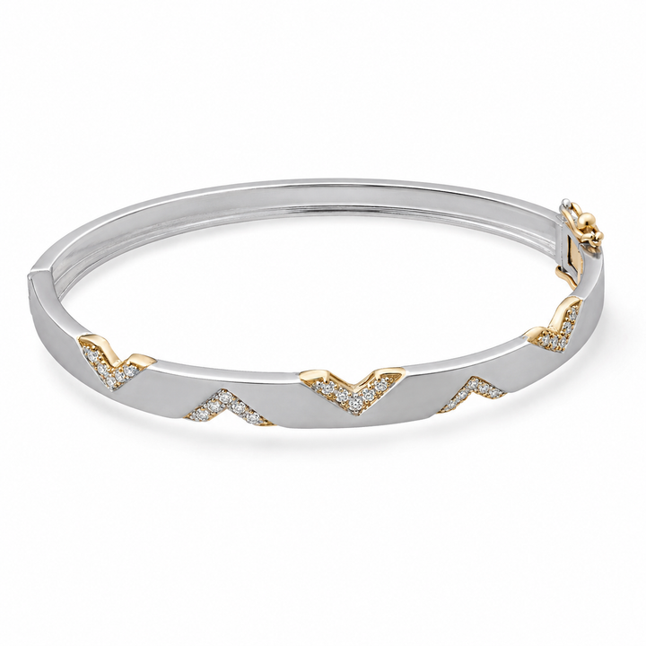 Platinum & Gold Men's Chain Bracelet | Pt950| Savya Jewels