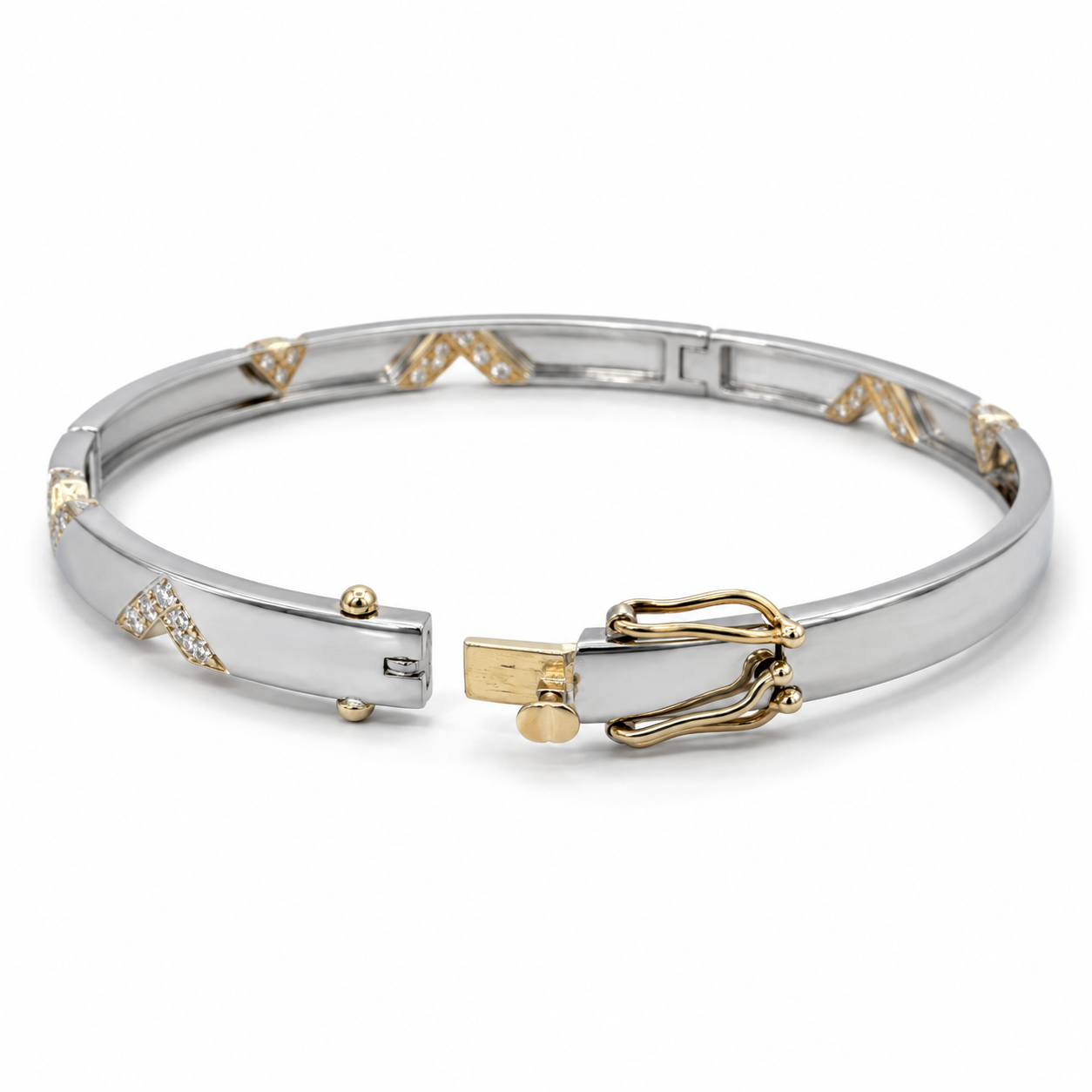 Platinum & Gold Men's Chain Bracelet | Pt950| Savya Jewels