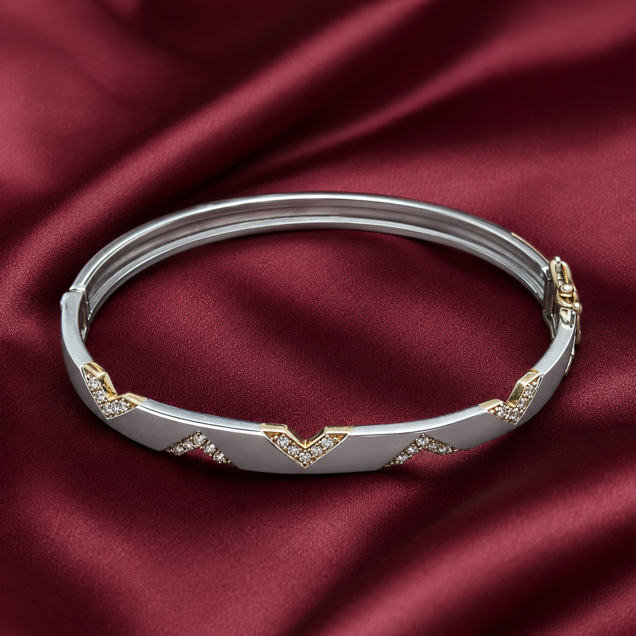 Platinum & Gold Men's Chain Bracelet | Pt950| Savya Jewels