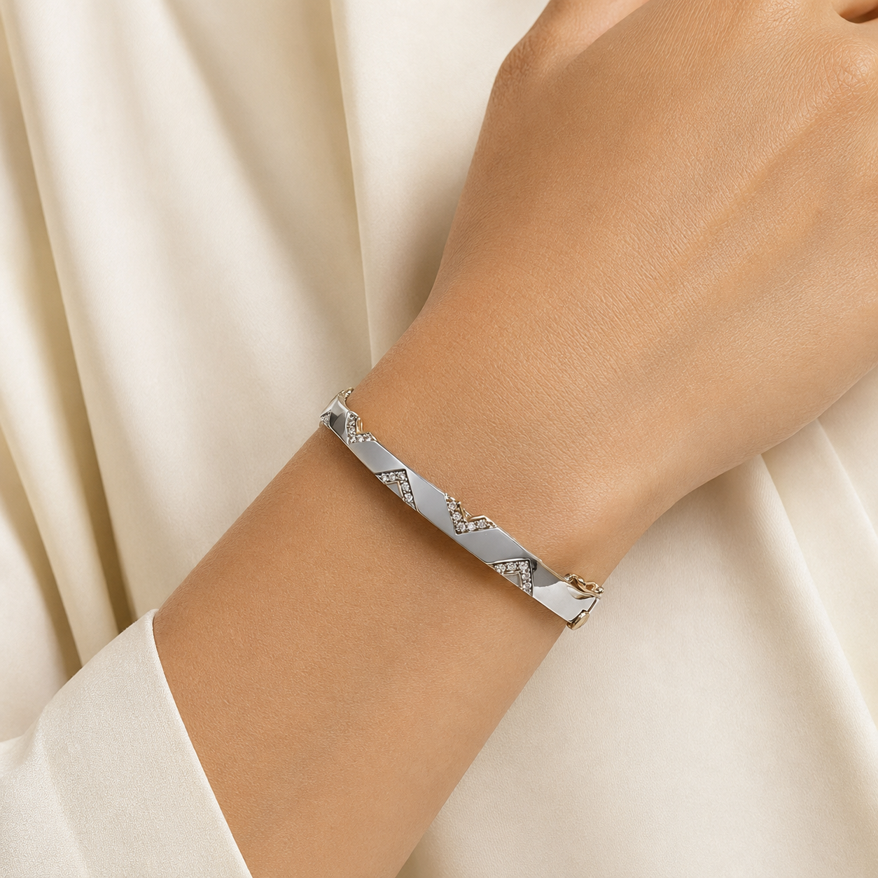 Platinum & Gold Men's Chain Bracelet | Pt950| Savya Jewels