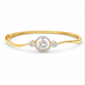 Celestial Halo Diamond Bracelet | Savya Jewels | 14-kt-gold
