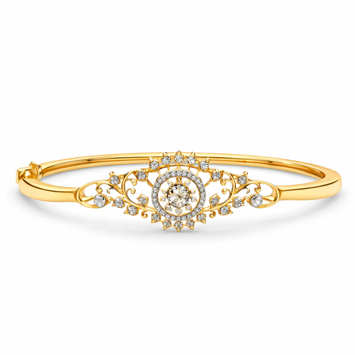 Eternal Orbit Diamond Bracelet | Savya Jewels | 14-kt-gold