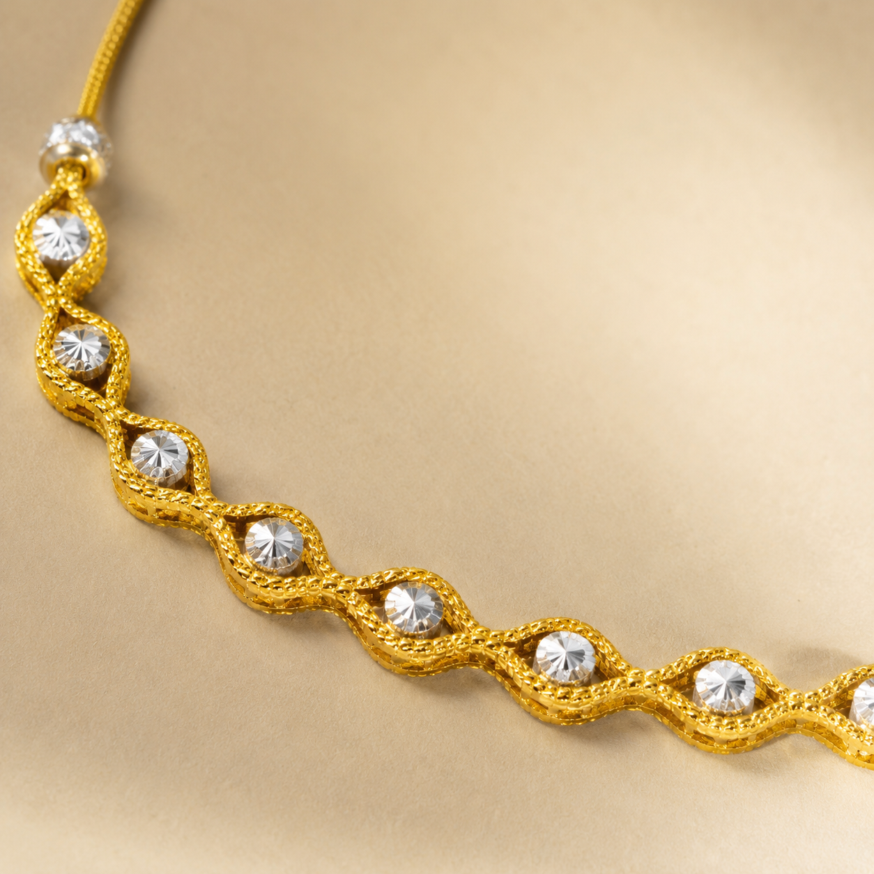Wheat Spiga Gold Chain 22KT | 18 Inch Plain Gold Chain 11.11g