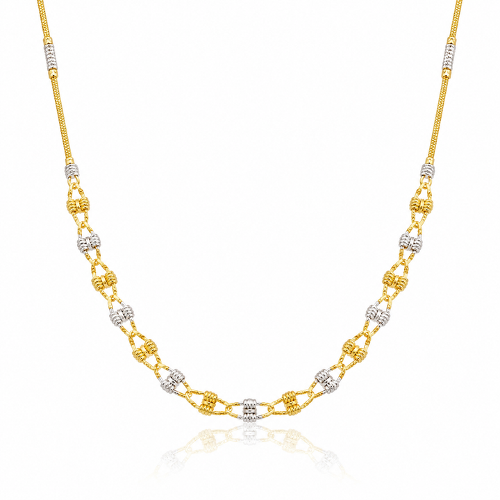 Wheat Spiga Gold Chain 22KT | 18 Inch Plain Gold Chain 12.11g