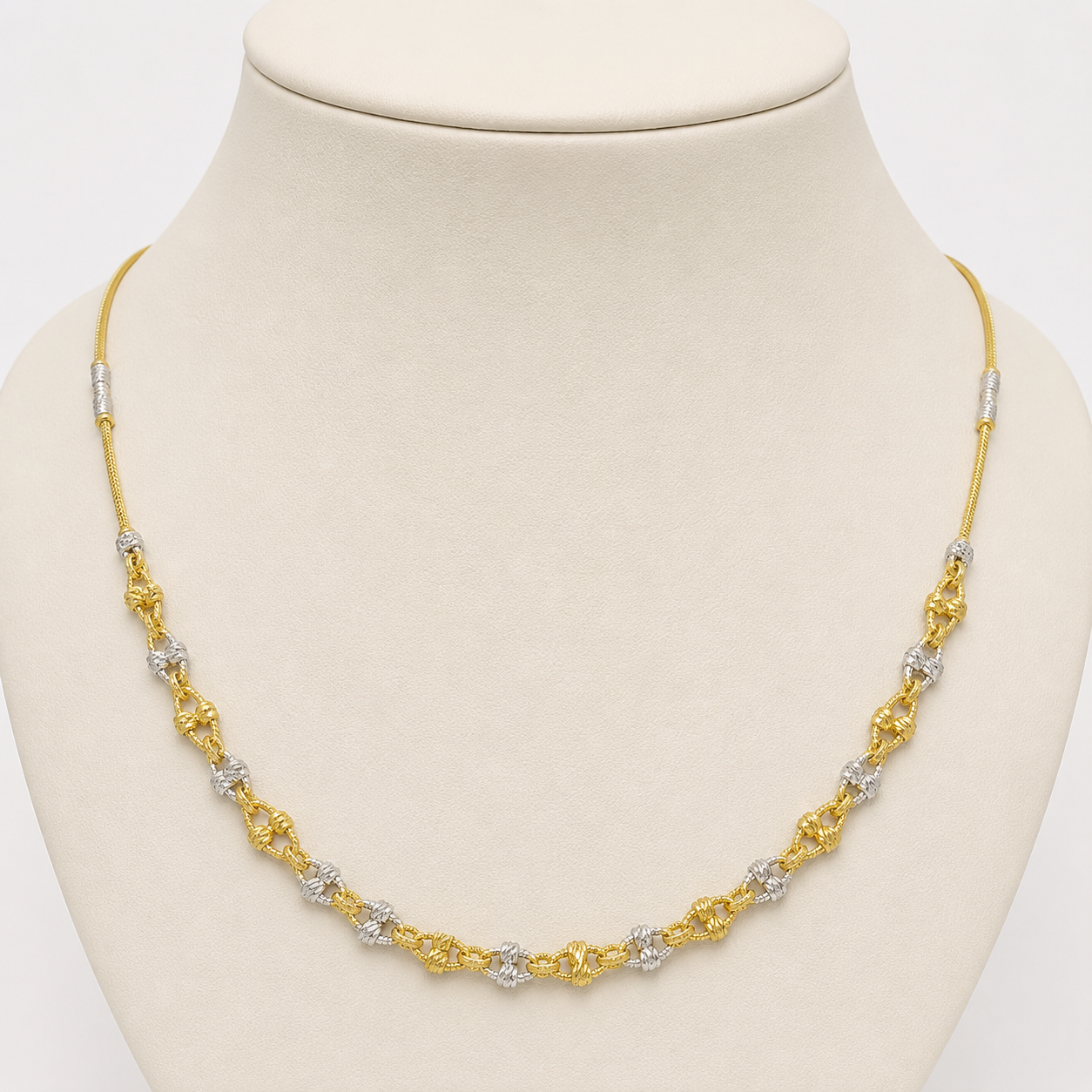 Wheat Spiga Gold Chain 22KT | 18 Inch Plain Gold Chain 12.11g
