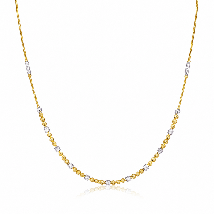 Wheat Spiga Gold Chain 22KT | 18 Inch Plain Gold Chain 9g