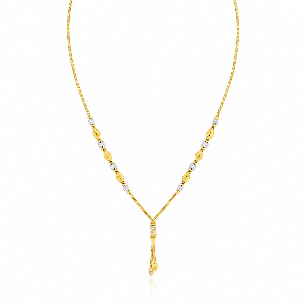 Wheat Spiga Gold Chain 22KT | 18 Inch Plain Gold Chain 8.11g