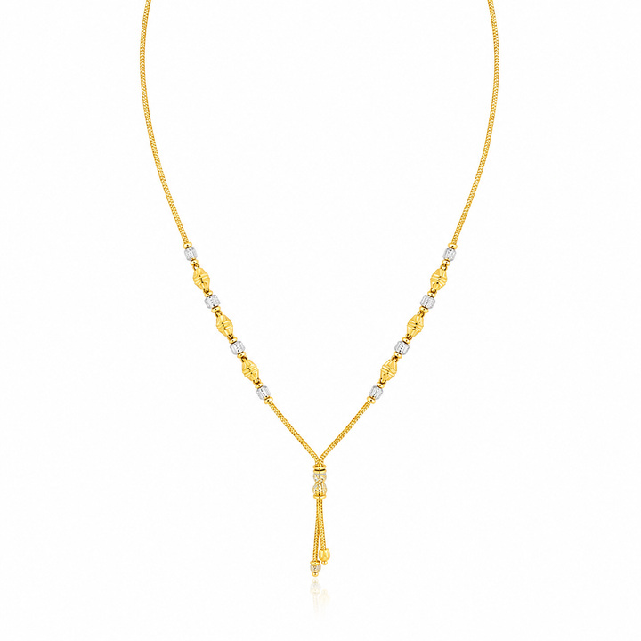 Wheat Spiga Gold Chain 22KT | 18 Inch Plain Gold Chain 8.11g