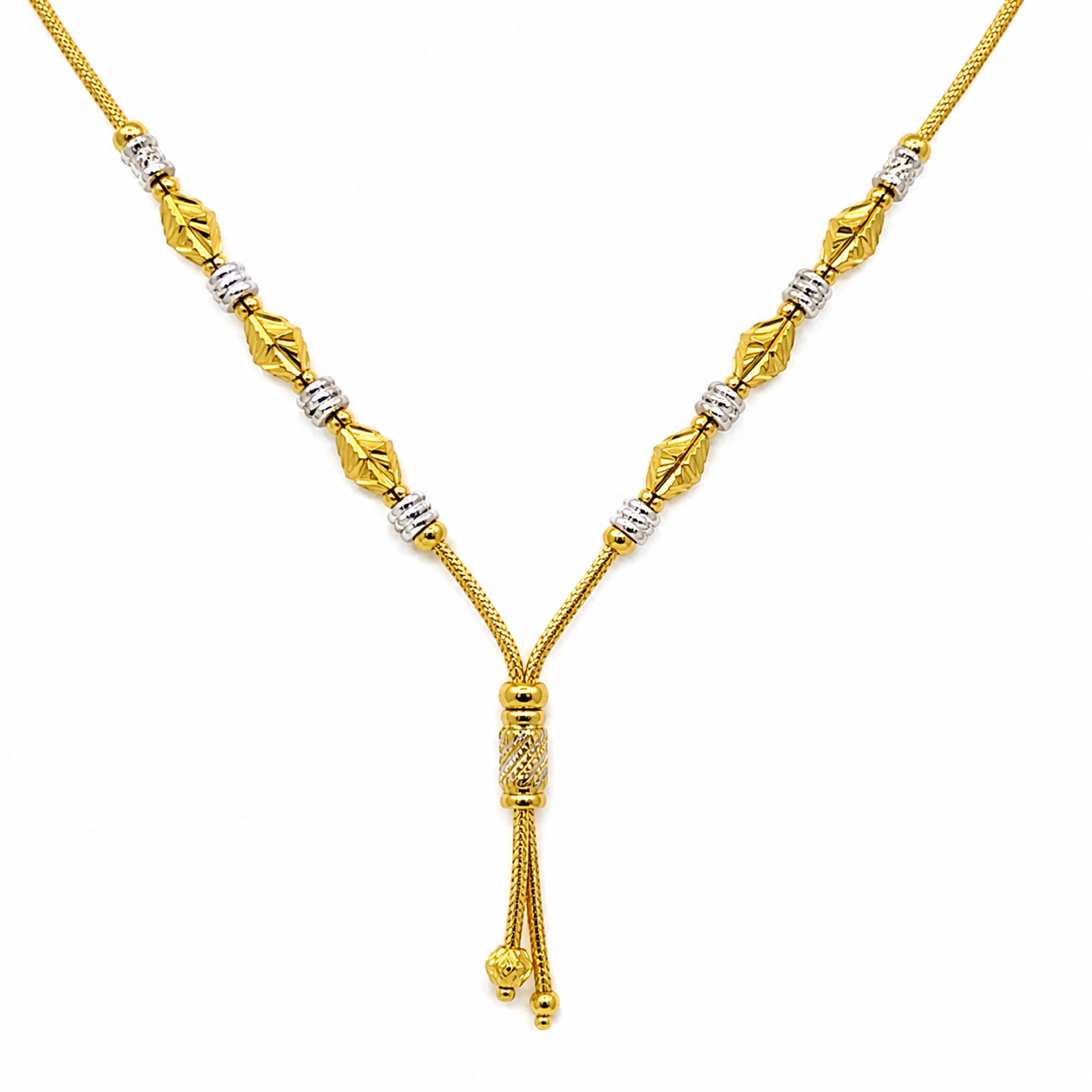 Wheat Spiga Gold Chain 22KT | 18 Inch Plain Gold Chain 8.11g